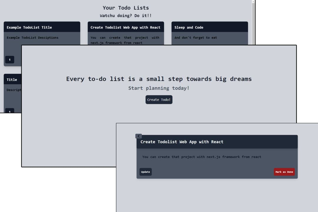 Todo List Web App With Next.js